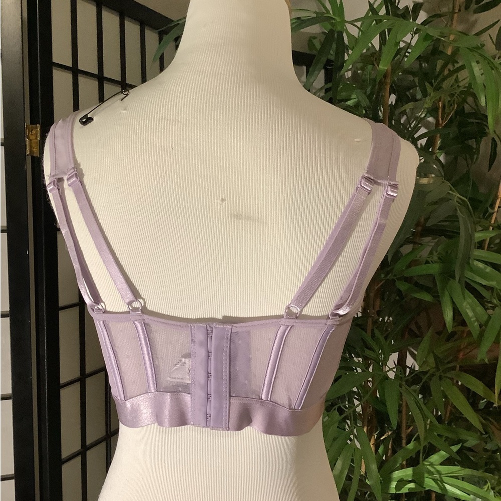 Forever 21 sheer corset top, sz L - Picture 3 of 4